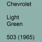 Preview: Chevrolet, Light Green, 503 (1965).